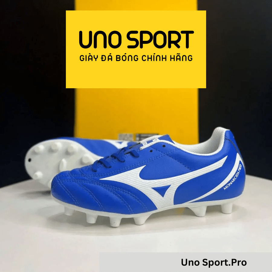 MIZUNO KIDS MONARCIDA NEO II SELECT FG – XANH BIỂN TRẮNG – P1GB202501