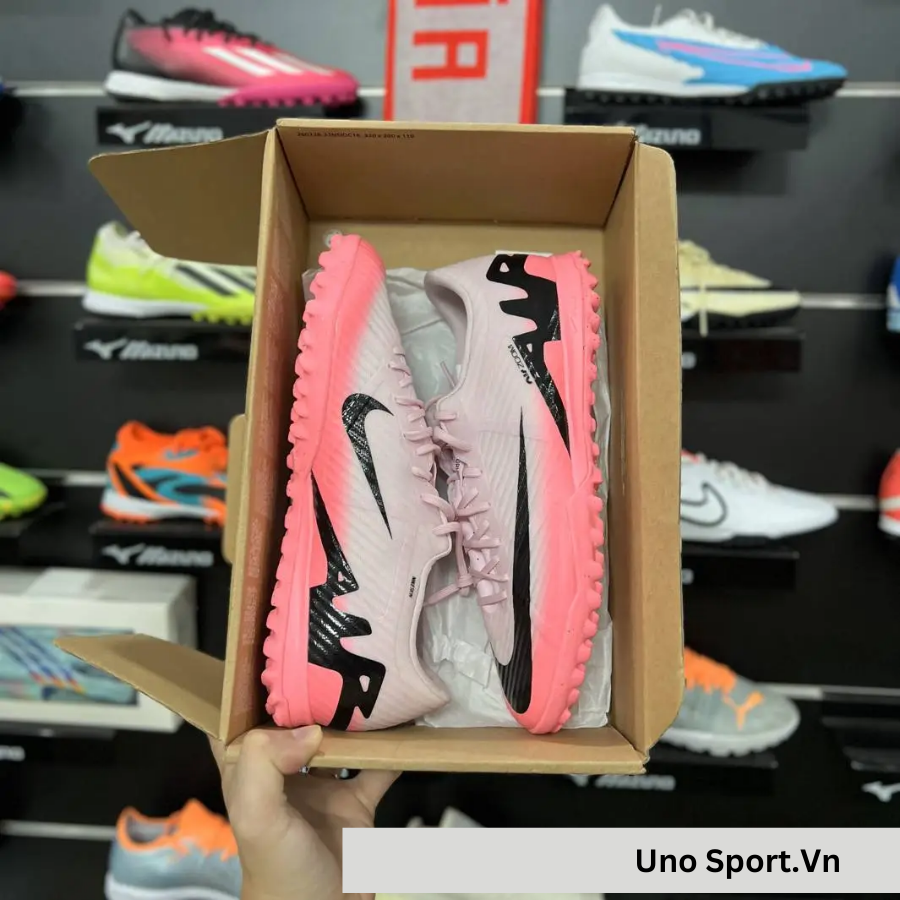 Nike Zoom Mercurial Vapor 15 Academy TF – Hồng Phấn Đen – DJ5635-601 - Ảnh 7